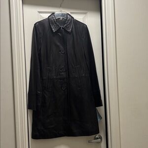 Nine West Black Leather Jacket